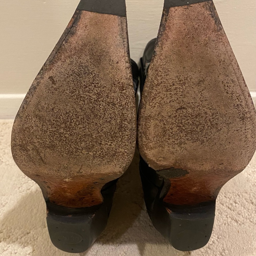 Black Leather Western Boots Festival Trend - Picture 8 of 9